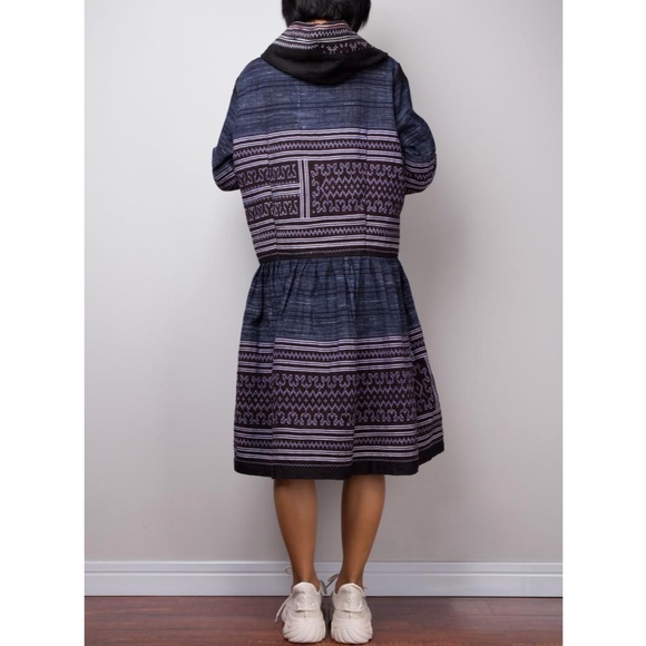 Nuichan Boho Jacket Dress with hood - Picture 3 of 3